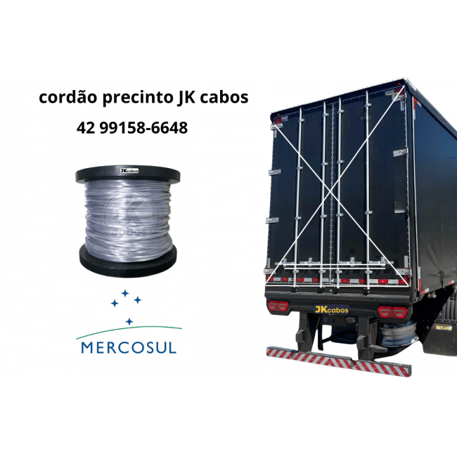 Cabo Precinto cargas Mercosul 4 mm